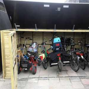 Grote fietsenberging kopen