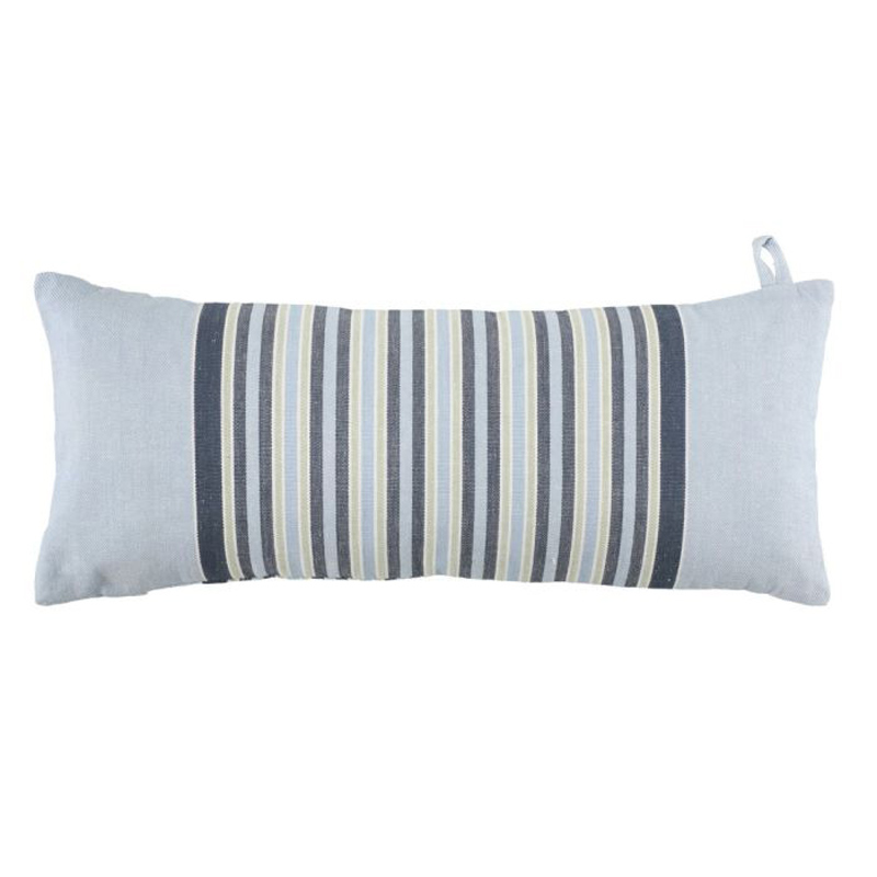 4Living gestreept sauna kussen blauw | 55 x 22 cm