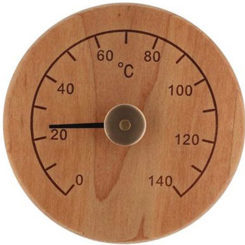 4Living sauna thermometer hout bruin
