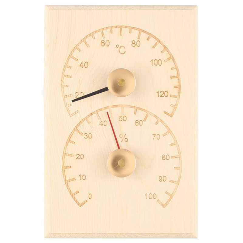 4Living thermometer & hygrometer hout