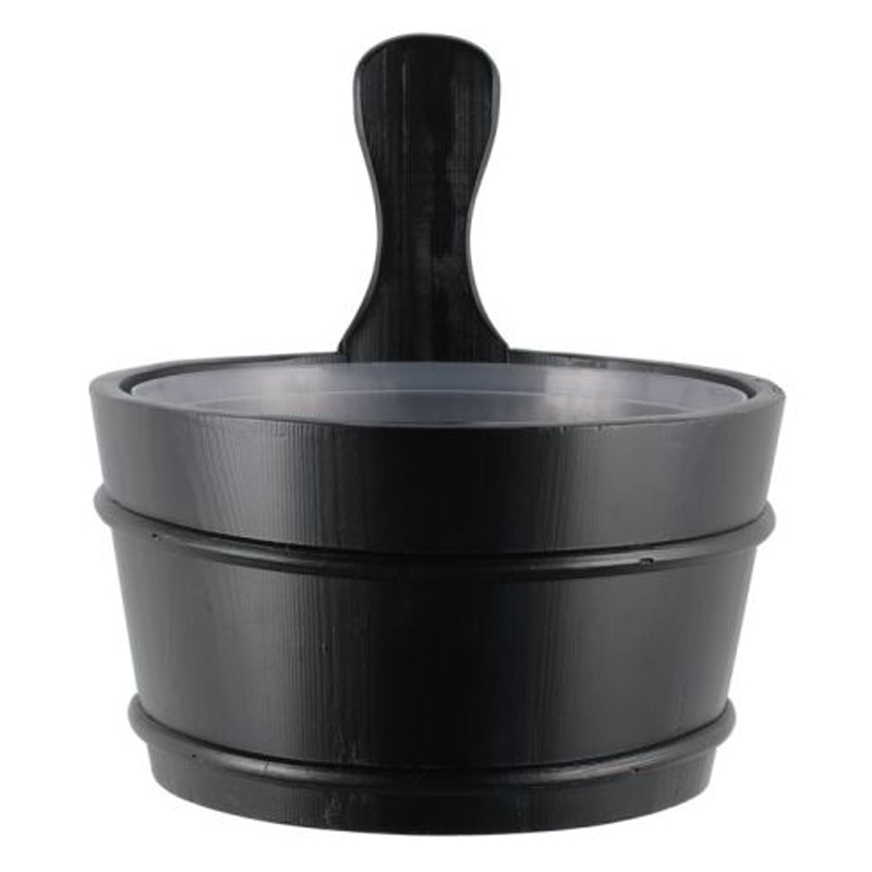 4Living zwarte sauna emmer | 4 liter