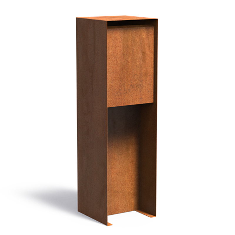 ADEZZ cortenstalen brievenbus Flyn | 35 x 35 x 115 cm