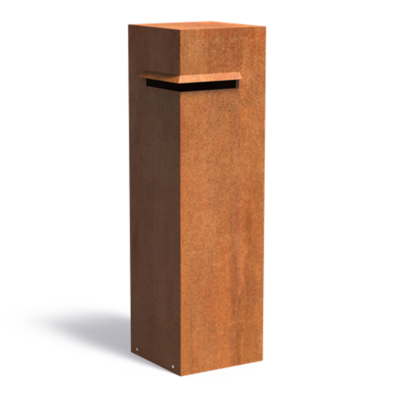 ADEZZ cortenstalen brievenbus Ivar | 35 x 35 x 120 cm