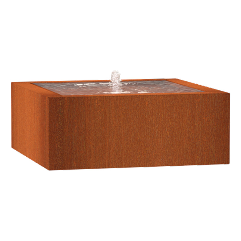 Adezz watertafel cortenstaal | 100 x 100 x 40 cm