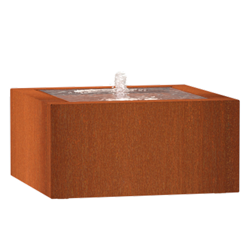 Adezz watertafel cortenstaal | 80 x 80 x 40 cm