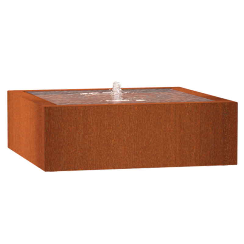 Adezz watertafel cortenstaal | 120 x 120 x 40 cm