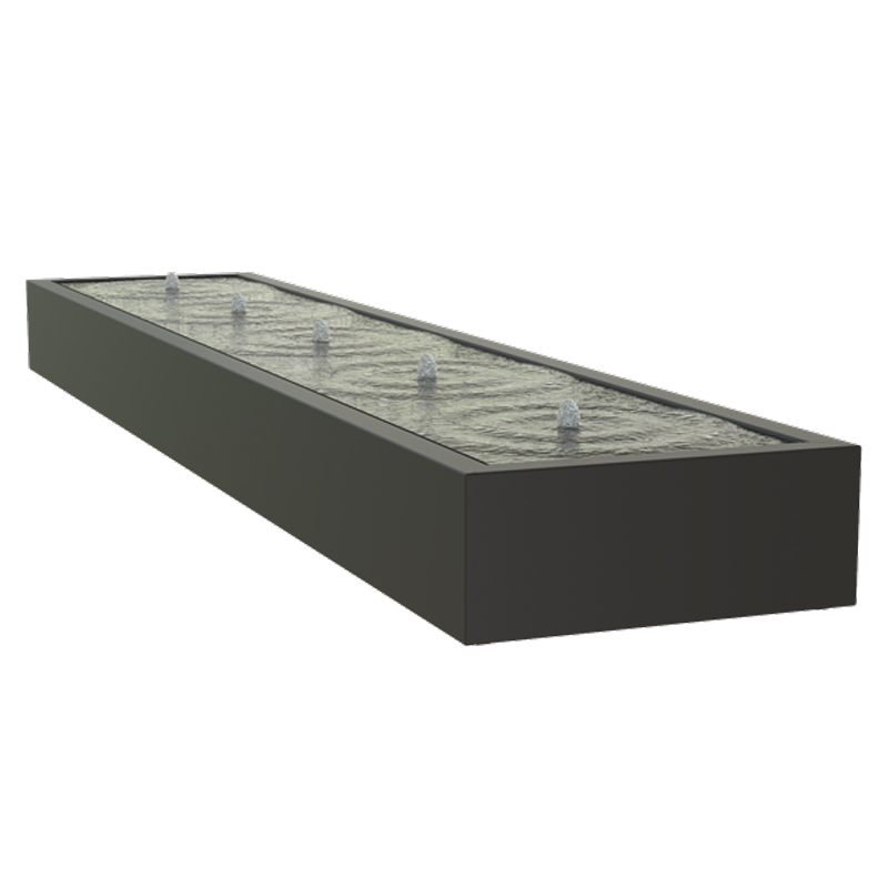 ADEZZ watertafel aluminium | 500 x 100 x 40 cm