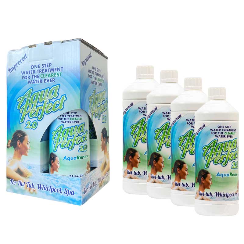 AquaPerfect 2.0 AquaRenew 100% biologisch en chloorvrij spawater | 4 x 1 liter