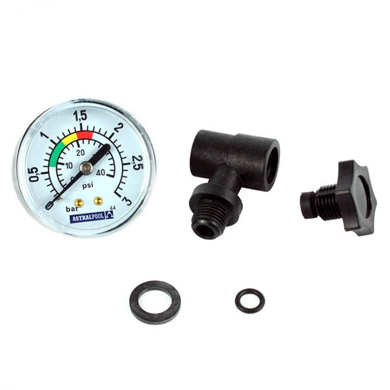 AstralPool Cantabric side mount manometer set 0-3 bar