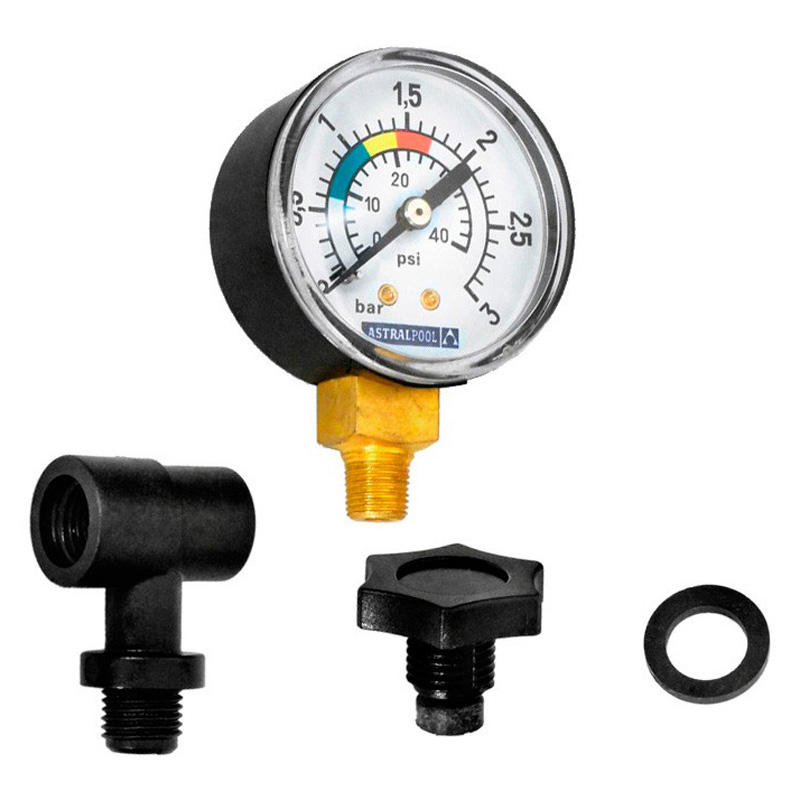 AstralPool Cantabric top mount manometer set 0-3 bar