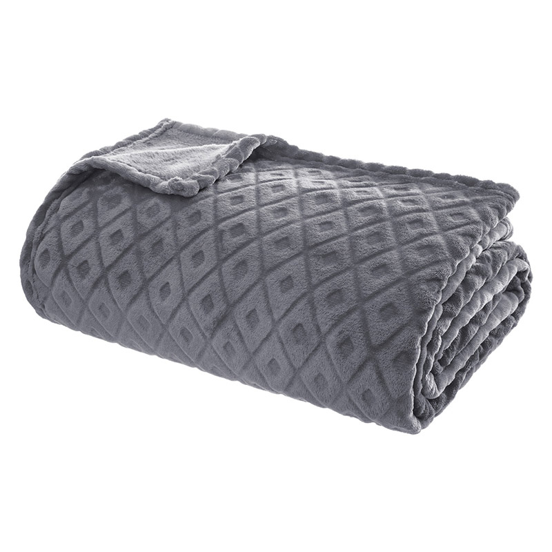 Atmosphera luxe fleece plaid | 230 x 180 cm