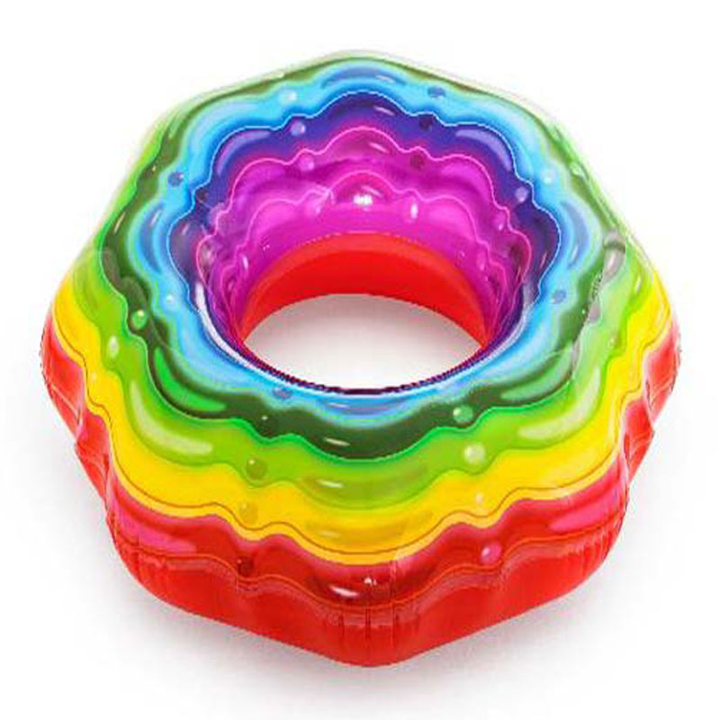 Bestway zwemring regenboog lint 96
