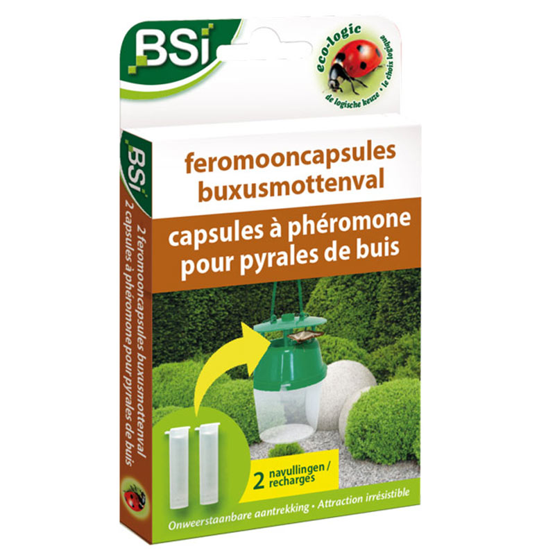 BSI feromoon capsules voor buxusmotval | 2 stuks