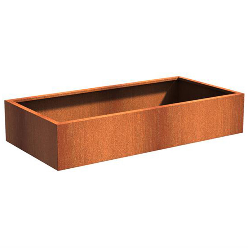ADEZZ Cortenstaal plantenbak Carrez | 200 x 100 x 40 cm