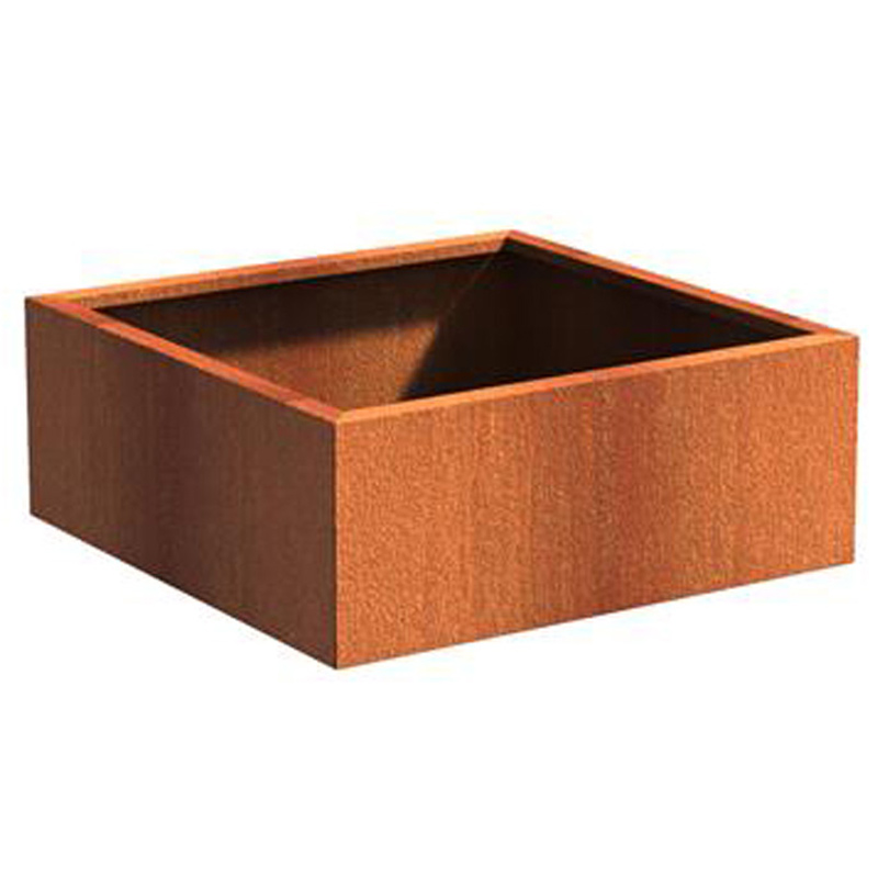 ADEZZ Cortenstaal plantenbak Carrez | 100 x 100 x 40 cm