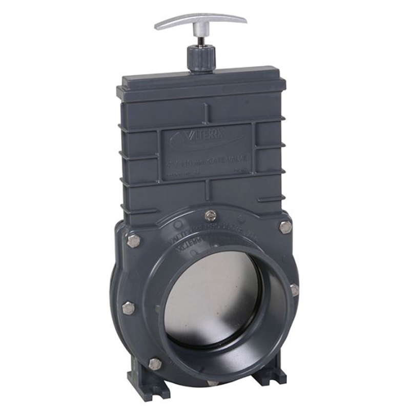 Cepex Budget schuifkraan en lijmmof 90 mm RVS schuif