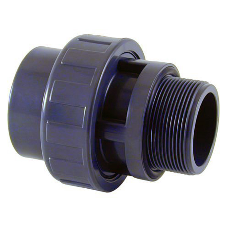 Cepex PVC 3 delige koppeling met buitendraad 50 x 2” met o-ring
