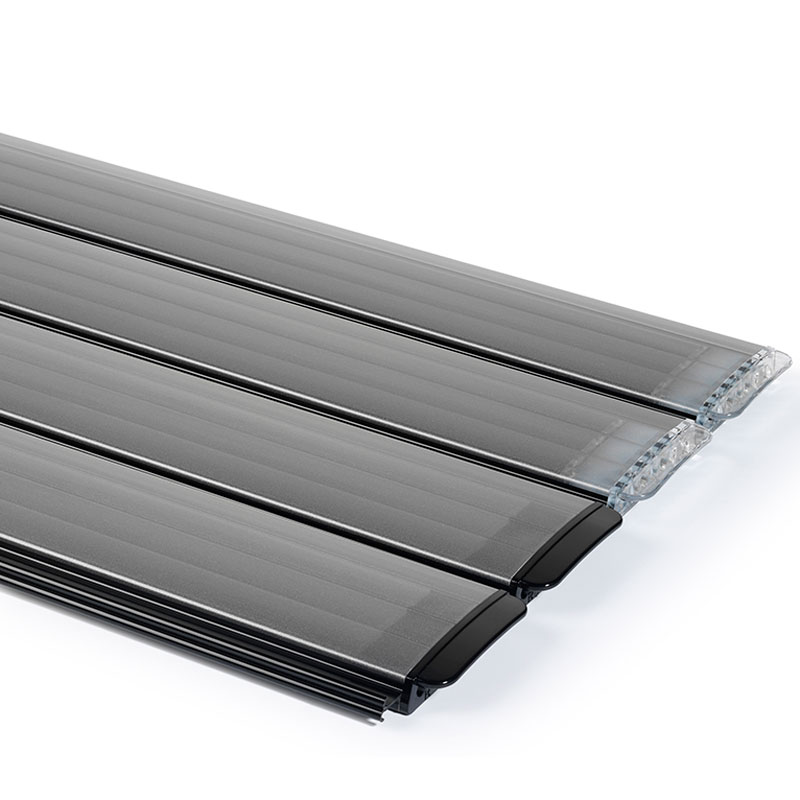 Lamellenafdekking Polycarbonaat Solar | Zilver