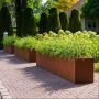 ADEZZ Cortenstaal plantenbak Carrez 300 x 100 x 40 cm sfeer