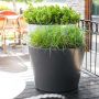 ADEZZ Aluminium plantenbak Conic Ø 100 x 80 cm met planten