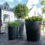 ADEZZ Aluminium plantenbak Conic Ø 80 x 80 cm met planten