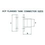 AquaForte doorvoer met wand- en foliedoorvoer 90 mm tekening