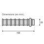AstralPool Cantabric zandfilter zeef set ¾” x 160 mm tekening maat
