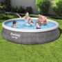 Bestway Fast Set Rotan zwembad Ø 457 x 107 cm mensen