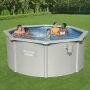 Bestway Hydrium metalen zwembad Ø 300 x 120 cm sfeer