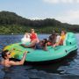 Bestway Hydro Force Sunny Lounge eiland zonder schaduwdoek met mensen