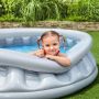 Bestway kinderbad space ship met kind 2