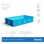 Bestway Steel Pro zwembad 300 x 201 x 66 cm afmetingen