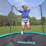 Bestway trampoline met veiligheidsnet Ø 305 cm sfeerfoto