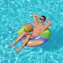 Bestway zwemband regenboog 119 cm met persoon op water 4