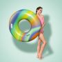 Bestway zwemband regenboog 119 cm met persoon