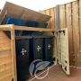 Tuinkast TRIO voor 3 klikos van 240 liter klant