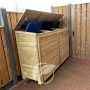 Tuinkast TRIO voor 3 klikos van 240 liter kast dicht klant