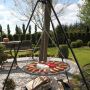Driepoot 200 cm in de tuin