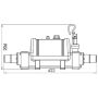 Elecro Aquatic vijververwarming 2 kW tekening