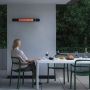 Eva Solo terrasverwarmer met wandbevestiging zwart sfeer