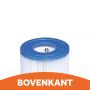 Intex cartridgefilter type A twin pack bovenkant