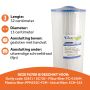 Darlly spa filter SC703 (5CH-352) kenmerken