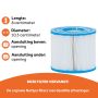NetSpa spa filter 3-pack kenmerken