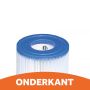 Intex cartridgefilter type A twin pack onderkant