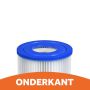 Comfortpool filtercartridge voor Intex filterpompen onderkant