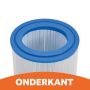 Darlly spafilter onderkant opening 10cm