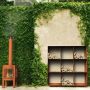FORNO cortenstaal houtopslag 150 x 40 x 150 cm