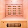 France Apollon infrarood sauna 120 x 123 x 190 cm binnenkant