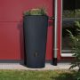 Garantia regenton met plantenbak grafiet 220 liter sfeerbeeld