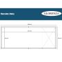 Glorenza kippenhok Daisy 243 x 95 x 124 cm vloerplan